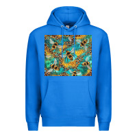 True Royal honeycomb and bees with leopard Premium Hoodie - Artiststas