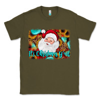 Army Green it's Christmas y'all background Classic Tee - JahusDesignShop
