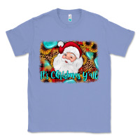 Colony Blue it's Christmas y'all background Classic Tee - JahusDesignShop