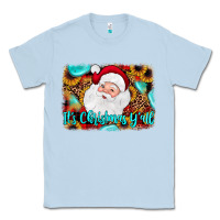 Dusty Blue it's Christmas y'all background Classic Tee - JahusDesignShop