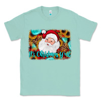 Seafoam it's Christmas y'all background Classic Tee - JahusDesignShop
