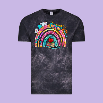 School Rainbow Vintage Tee Designed By Adodesignshop