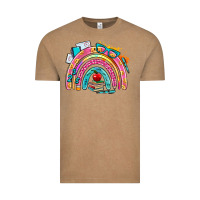 Vintage Coffee school rainbow Vintage Tee - AdoDesignShop