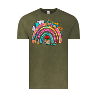 Vintage Olive school rainbow Vintage Tee - AdoDesignShop