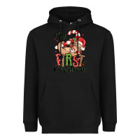 Black my first christmas cute christmas sloth Heavyweight Hoodie - MaliasSmallBusiness