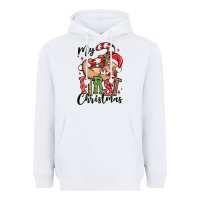 White my first christmas cute christmas sloth Heavyweight Hoodie - MaliasSmallBusiness