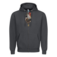 Smoke cream legbar rooster Zipper Hoodie - LillyAllenDesigns