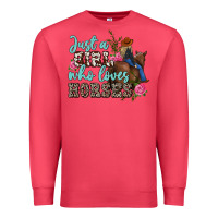 Cardinal just a girl who loves horses Premium Sweatshirt - MaliasSmallBusiness