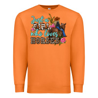 Carrot just a girl who loves horses Premium Sweatshirt - MaliasSmallBusiness