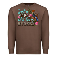Chestnut just a girl who loves horses Premium Sweatshirt - MaliasSmallBusiness