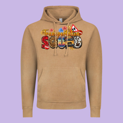 Transportation Squad Vintage Hoodie Designed By Texasbilliewilder