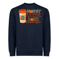 Navy mommy needs some pumpkin spice Heavyweight Sweatshirt - CowhideDigitalArt