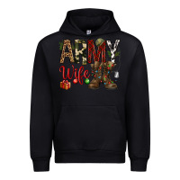 Black Christmas Army wife Urban Hoodie - NancyCooperArtShop