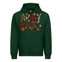 Forest Green Christmas Army wife Urban Hoodie - NancyCooperArtShop