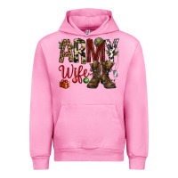 Fuchsia Pink Christmas Army wife Urban Hoodie - NancyCooperArtShop