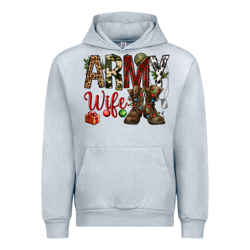 Christmas Army Wife Urban Hoodie by NancyCooperArtShop | Teevron
