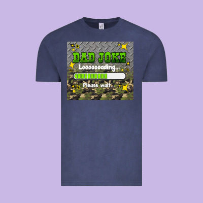 Dad Joke Loading Please Wait Vintage Tee Designed By Hra Design Shop
