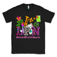 Black mardi gras lpn licensed practical nurse Classic Tee - AdoDesignShop