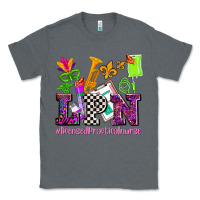 Charcoal Heather mardi gras lpn licensed practical nurse Classic Tee - AdoDesignShop