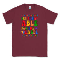 Burgundy see the able not the label Classic Tee - CowhideDigitalArt