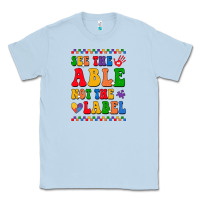 Dusty Blue see the able not the label Classic Tee - CowhideDigitalArt