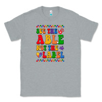 Heather Grey see the able not the label Classic Tee - CowhideDigitalArt