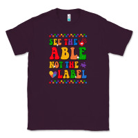 Plum see the able not the label Classic Tee - CowhideDigitalArt