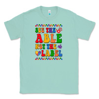 Seafoam see the able not the label Classic Tee - CowhideDigitalArt