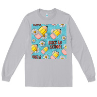 Moon Dust back to school seamless pattern Long Sleeve Tee - BundleAndBundleShop