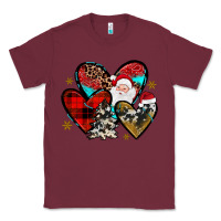 Burgundy Christmas heart Classic Tee - JahusDesignShop
