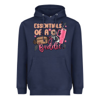 Navy essentials of a baddie Heavyweight Hoodie - MaliasSmallBusiness