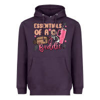 Plum essentials of a baddie Heavyweight Hoodie - MaliasSmallBusiness
