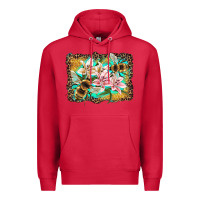 Cardinal bees and lilies with leopard Premium Hoodie - Artiststas