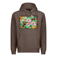 Coffee bees and lilies with leopard Premium Hoodie - Artiststas