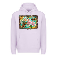 Lilac bees and lilies with leopard Premium Hoodie - Artiststas