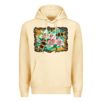 Pina Colada bees and lilies with leopard Premium Hoodie - Artiststas