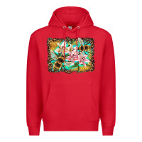 Red bees and lilies with leopard Premium Hoodie - Artiststas