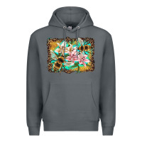 Rock bees and lilies with leopard Premium Hoodie - Artiststas
