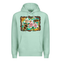 Seafoam bees and lilies with leopard Premium Hoodie - Artiststas