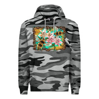 Slate Camo bees and lilies with leopard Premium Hoodie - Artiststas