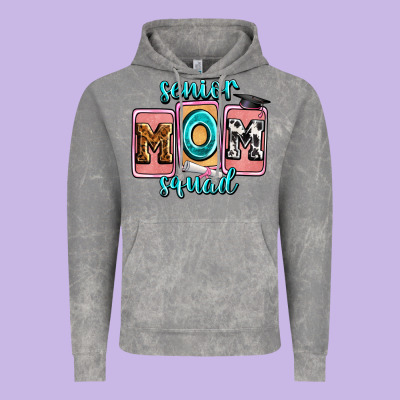 Senior Mom Squad Vintage Hoodie Designed By Zillion Design Studio