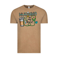 Vintage Coffee nursing İn my heart Vintage Tee - CowhideDigitalArt