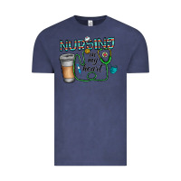 Vintage Denim nursing İn my heart Vintage Tee - CowhideDigitalArt