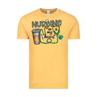 Vintage Mustard nursing İn my heart Vintage Tee - CowhideDigitalArt