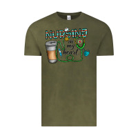 Vintage Olive nursing İn my heart Vintage Tee - CowhideDigitalArt