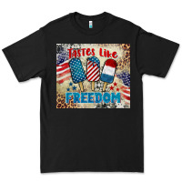 Black tastes like freedom 4th of july Premium Tee - BarkalooDesign