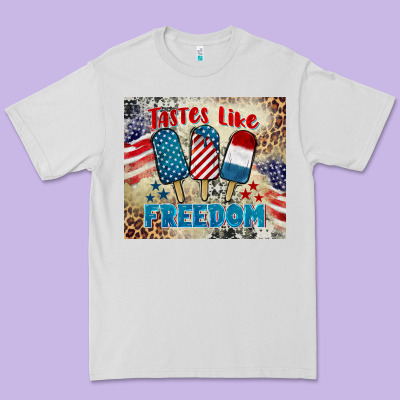 Tastes Like Freedom 4th Of July Premium Tee Designed By Barkaloodesign