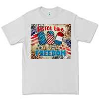 Dove Grey tastes like freedom 4th of july Premium Tee - BarkalooDesign