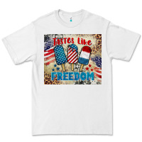 White tastes like freedom 4th of july Premium Tee - BarkalooDesign