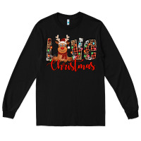 Black love christmas reindeer Long Sleeve Tee - Jasminsmagicworld